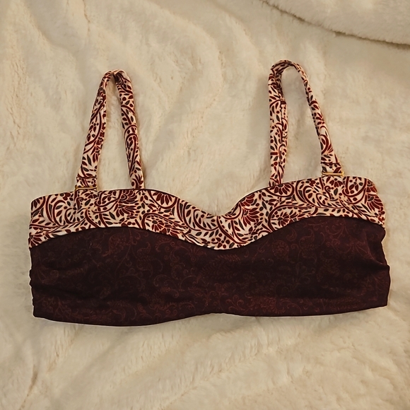Athleta Aqualux Batik Bandeau Bikini Top in XS - Picture 4 of 6